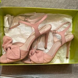 Ted Baker Pink Stiletto Heels with Bow Detail